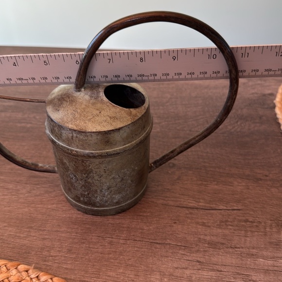 Vintage Metal Rustic Patina Watering Can - Picture 7 of 9